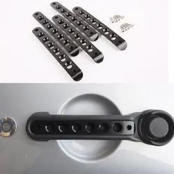 Aluminum Front Rear Door Grab Handle Inserts Cover for Wrangler JK JKU Unlimited Rubicon Sahara Accessories Parts