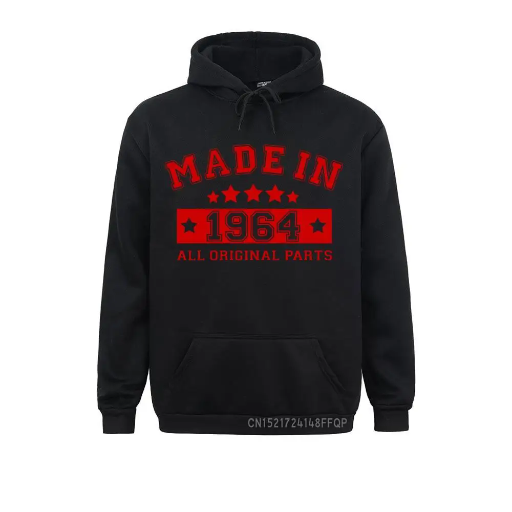 Made In 1964 Pullover Men Harajuku Pocket Father Dad Birthday Gift Sweatshirts Cool Man Hoodie