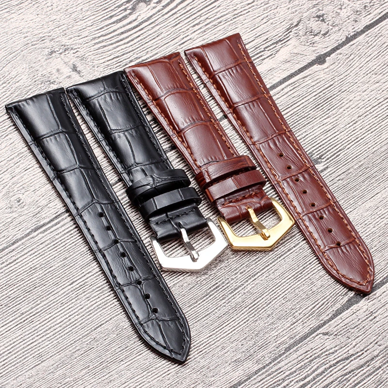 High quality Leather Straps for patek philippe leather watch strap pp Pin buckle 19mm20mm21mm22mm Men's watchband
