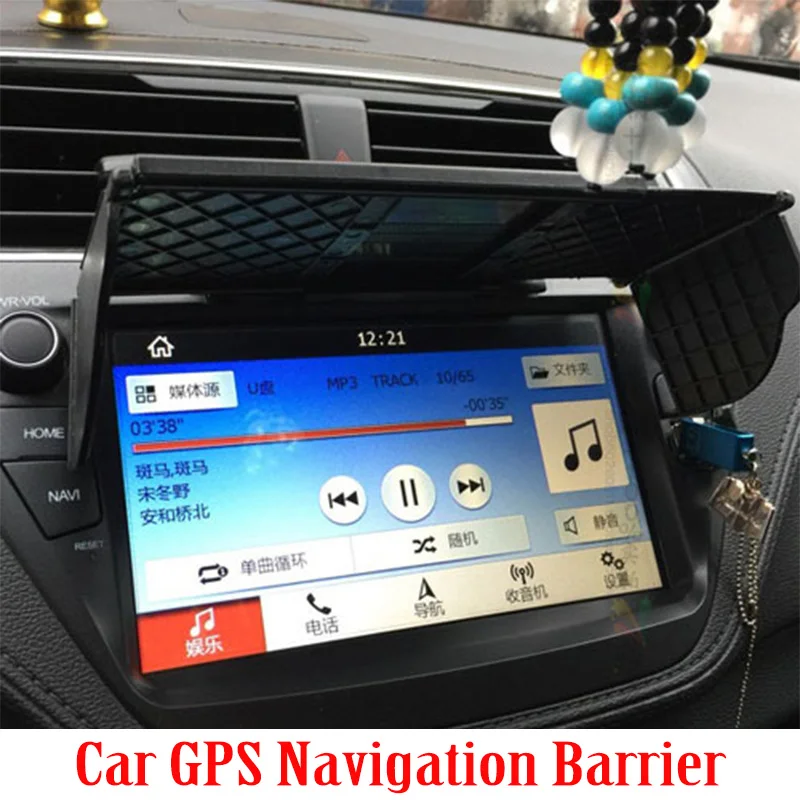 Car GPS Navigation Screen Sun Visor Sun Visor Fit 7 8 9 10 Inches Sun Visor Car Central Dashboard GPS Navigation Display