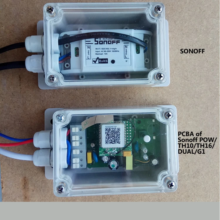 IP66 wodoodporna skrzynka przyłączowa wodoodporna obudowa wodoodporna obudowa dla Sonoff Basic/RF/Dual/Pow dla świateł choinka