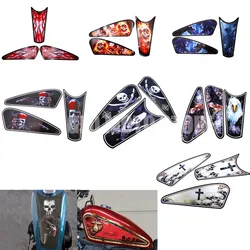 Motorcycle Fuel Tank Decal Vinyls 3D Sticker For Harley Sportster XL883 Iron Roadster XL1200 Forty Eight X48 V72 2.2/3.3 Gallon