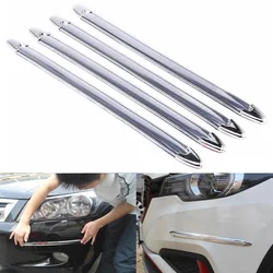 4pcs Car SUV Edge Anti-collision Strip Bumper Protector Protective Guard Bar Anti-Rub Scrape Retail Bumper Crash Styling Mouldin