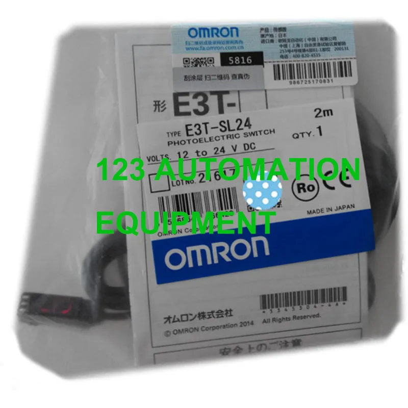 Imagem -06 - Sensor de Interruptor Fotoelétrico Omron Fábrica Sl21m Sl22 Sl22m Sl23 Sl24 2m