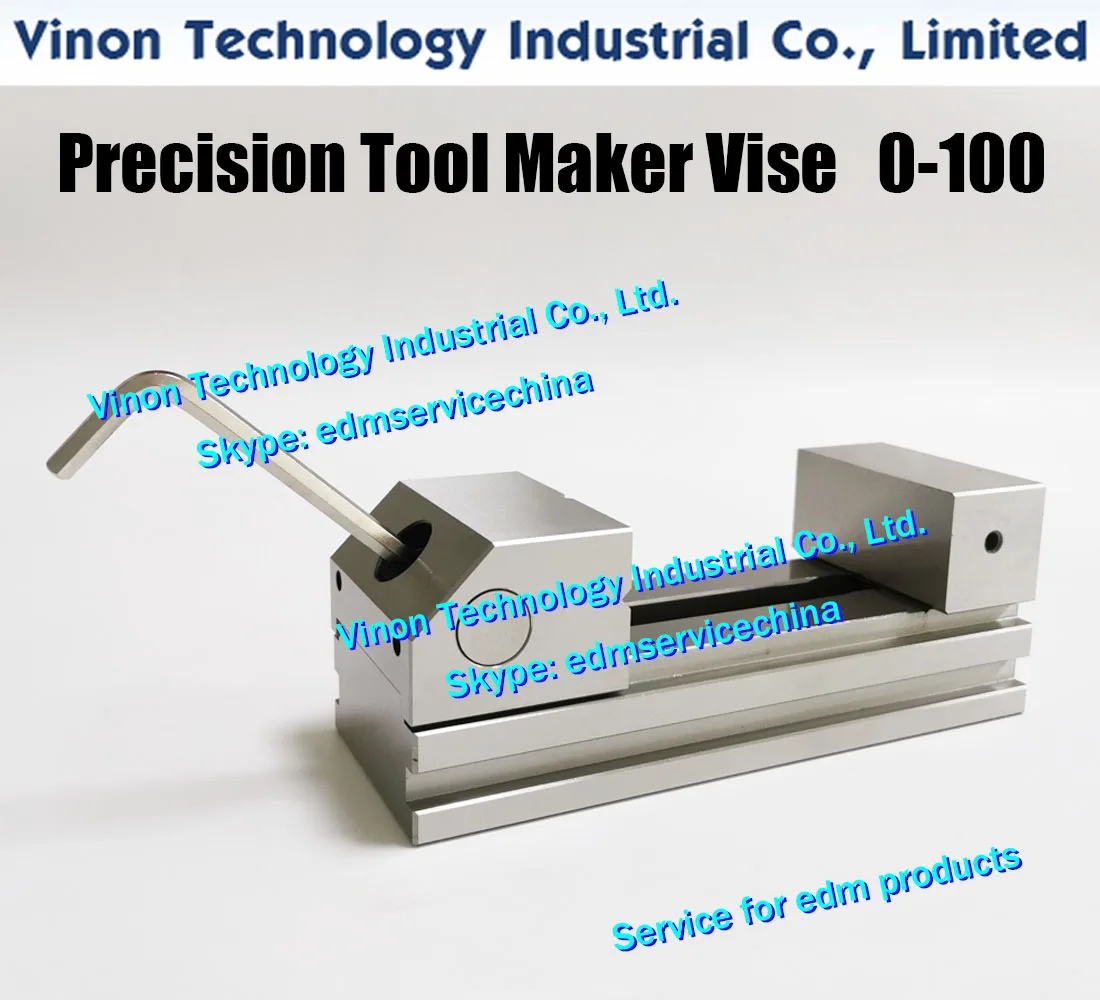 Max. offen: 0–100 mm Edelstahl-Werkzeugmacher-Schraubstock (Ultra-Präzisionstyp), VSTV-VL30 EDM-Schraubstock, Werkzeugmacher-Schraubstock, hält 100 mm