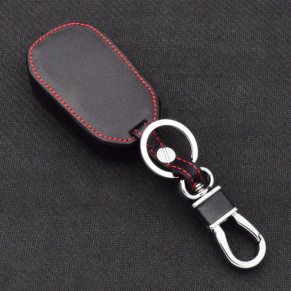 Leather Car Key Cover Remote Fobs Case Auto Accessories For Peugeot 208 2008 308 T9 508 Citroen C4 Cactus Opel Crossland X Corsa