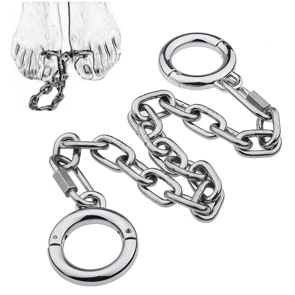 Adult Games BDSM Stainless Steel Thumb Toes Bondage Cuffs Sex Toys For Couples Slave Restraints Adult Games Fetish