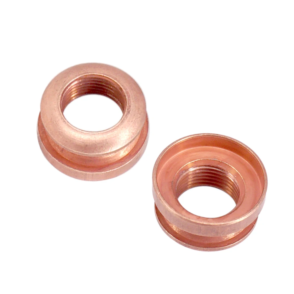 2 pcs Copper Guitar Strap Lock Button Threaded Jack Stringed Instruments for Guitar Parts Accessories