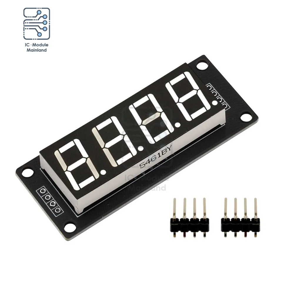 TM1637 Modul Tampilan Digital LED 0.56 Inci 4 Bit Tabung Digital Empat Pak Papan Driver Seri UNTUK Arduino Multiwarna