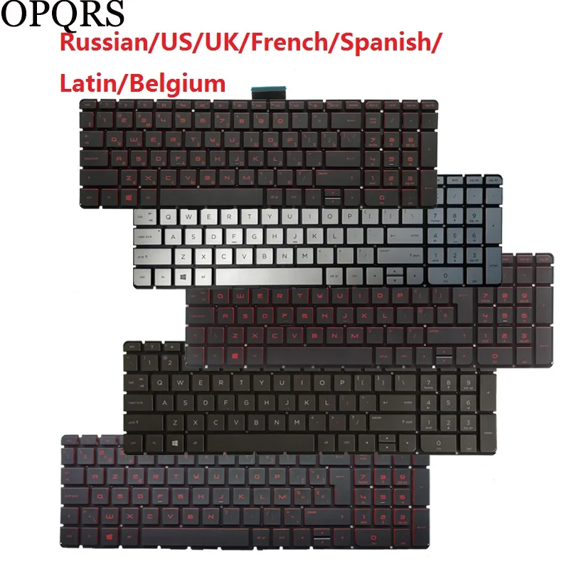 

NEW Russian/US/UK/Spanish/Latin /French/Beiglum Laptop Keyboard for HP 17-W 17T-W TPN-Q172 TPN-Q173 TPN-Q159 TPN-Q162