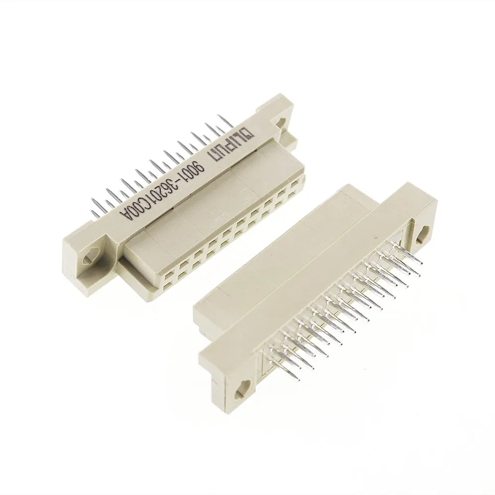 

100pcs DIN 41612 Connector 2 Rows 20 Positions Female Socket Receptacle Vertical Through Hole 2x10 Pin Pitch 2.54mm DIP