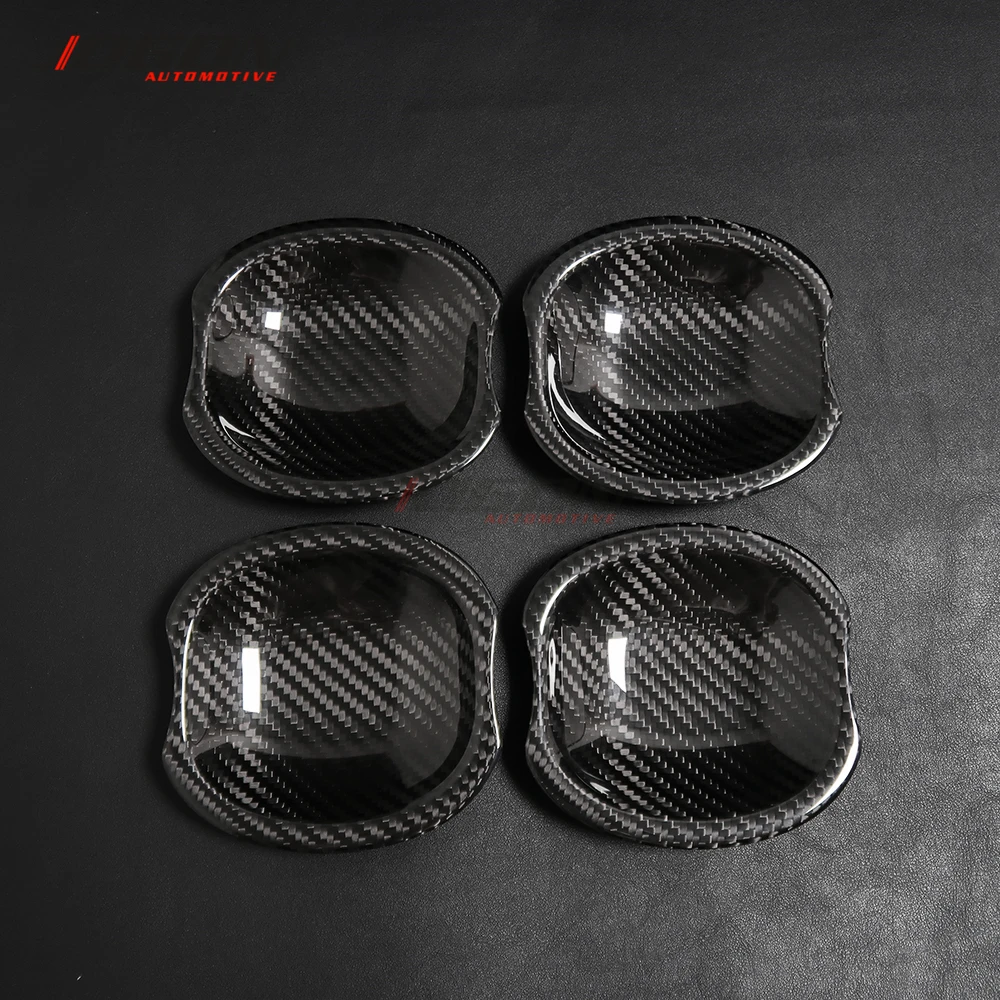 For Mercedes Benz G Class W463A W464 G500 G550 G63 2019 2020 Real Carbon Fiber Car Side Door Handle Cup Bowl Cover Trim