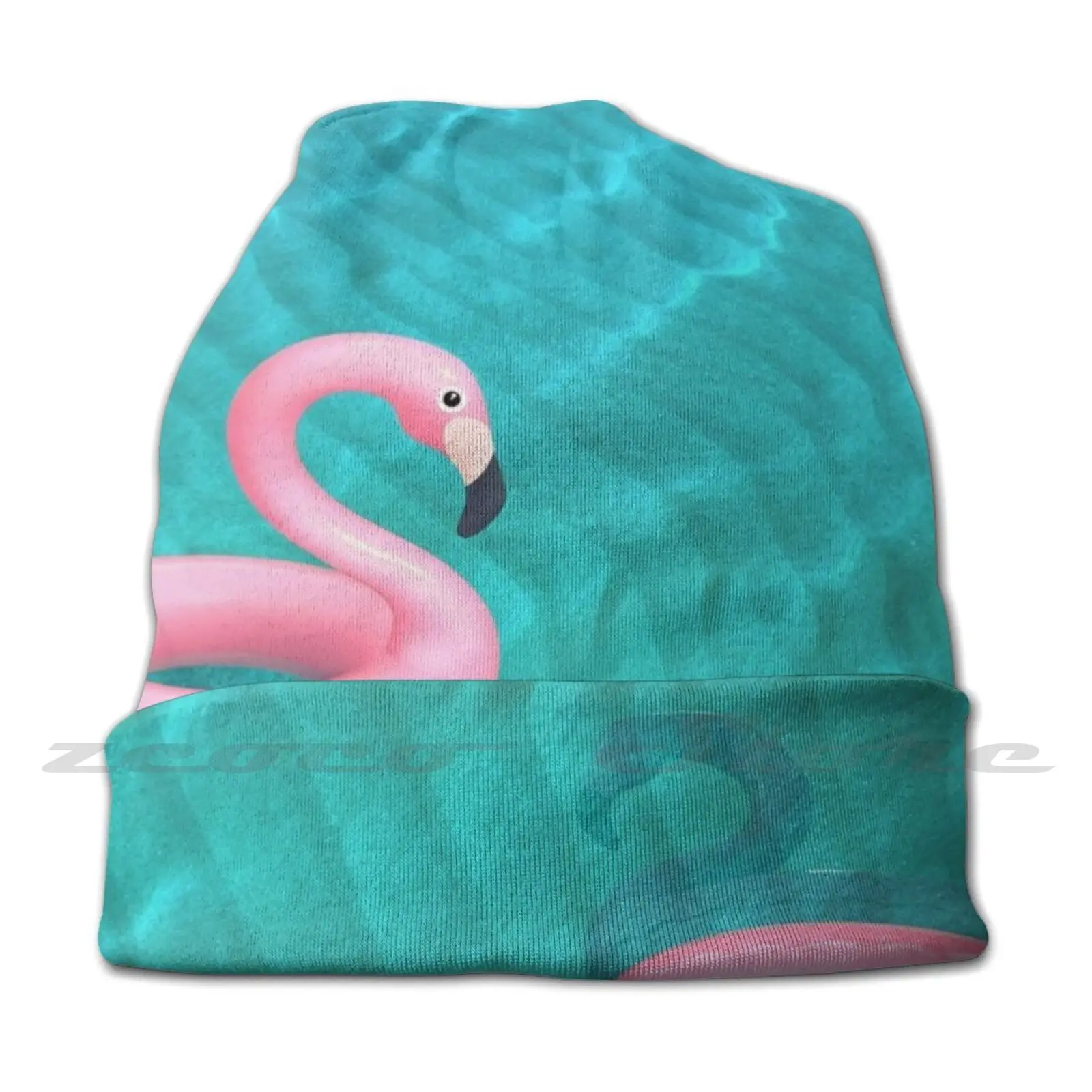 Pink Flamingo Float! Pool Party Summer Vibes Adult Kids Knit Hat Hedging Cap Outdoor Sports Breathable Pink Flamingo Swimming