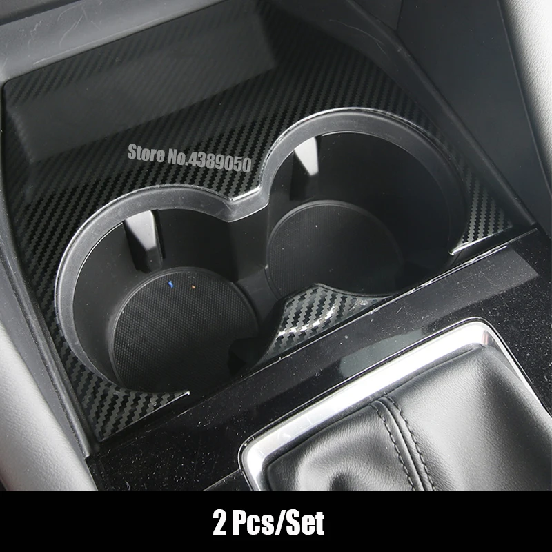 

Stainless steel Car Front water cup frame decoration Cover Trim Sticker Car Styling For Mazda 3 2019 2020 Accessories 2pcs