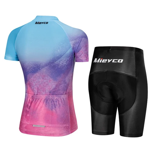 Imagen 2 del producto Mieyco Conjunto de Jersey de Ciclismo para Mujer, Ropa de Ciclismo, Camisas de Verano, Maillot, Uniforme de Bicicleta, Ropa de Ciclista, 2024