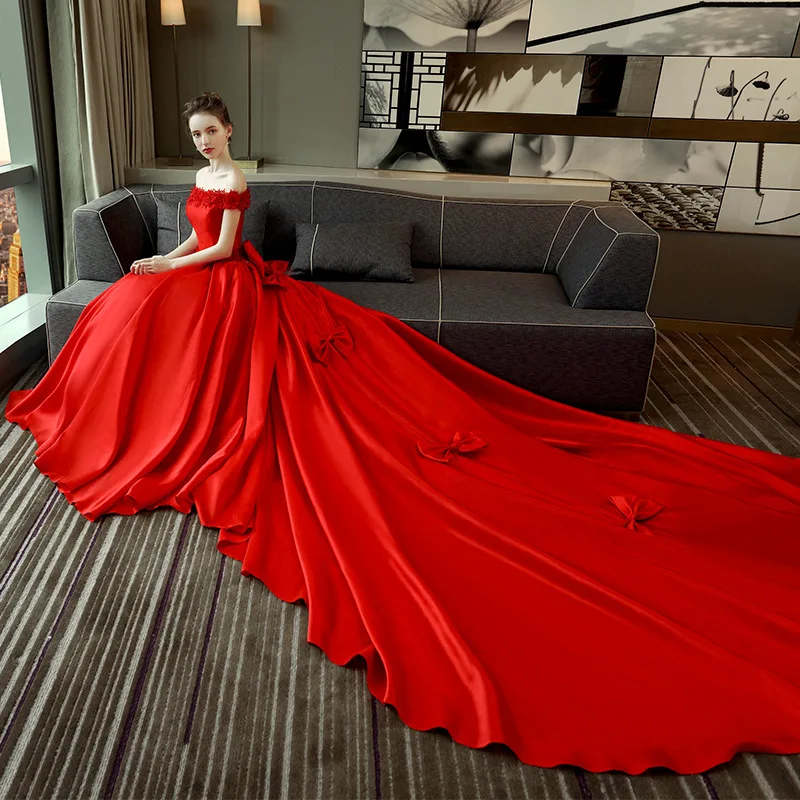 fitted lace wedding dress Red Lace Wedding Dress with Ivory Tulle, Strapless Sweetheart Neckline