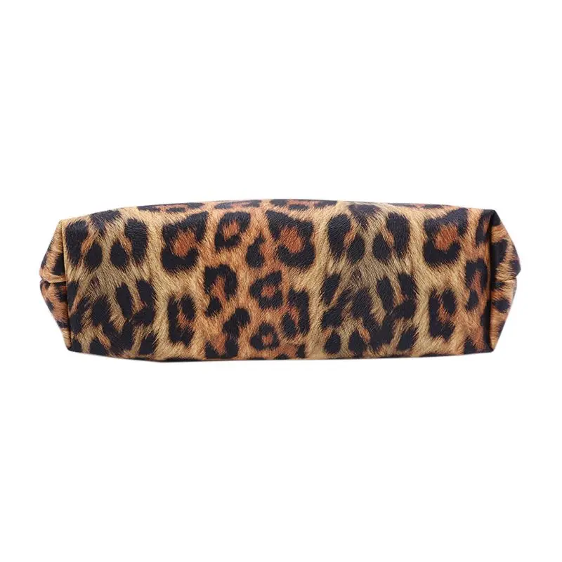 Travel Cosmetic Bag Leopard Printed Pattern Makeup Case Pouch Toiletry Organizer X5XA