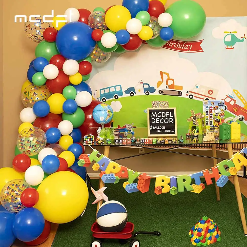 MCDFL Christmas Confetti Balloons Arch Latex Toys House Engagement Wedding Supplies Event Children's Party Backdrops Decoration