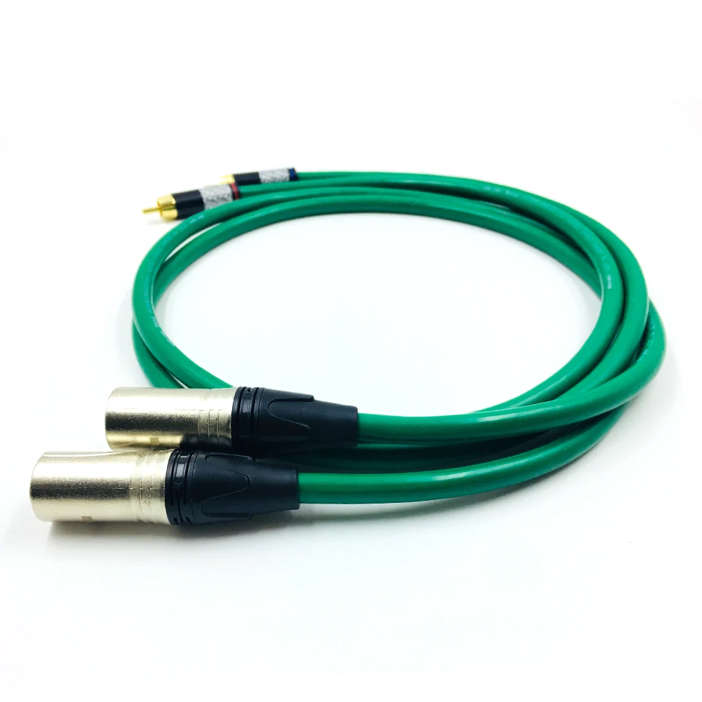 Thouliess Paar Koolstofvezel RCA naar XLR Gebalanceerde Audiokabel RCA Male naar XLR Male Interconnect Kabel met MCINTOSH USA-Kabel