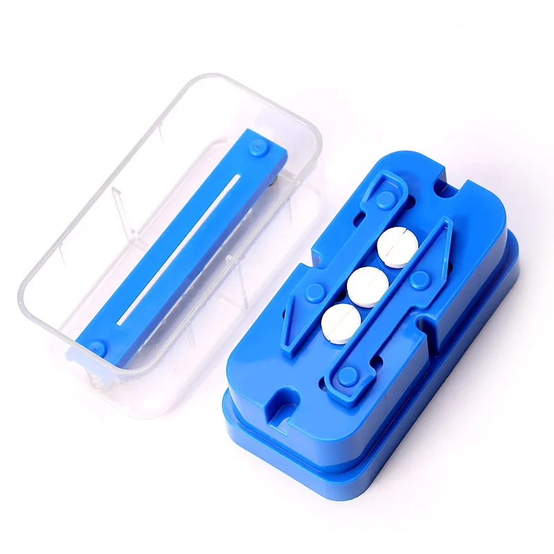 1/2 1/4 1/8 Pill Cutter Box Pill Case Medicine Tablet Cutting Machine Pastillero Divider Pill Splitter Pill Drugs Pillendoosje