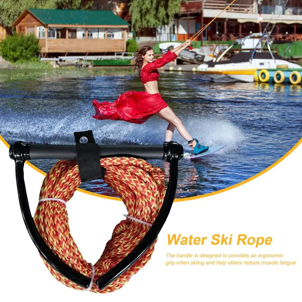 1Pcs 23m Water Ski Rope Safety Surfing Tow Line Leash Cord With 30cm Handle Grip For Wakeboard Kneeboard Surfing