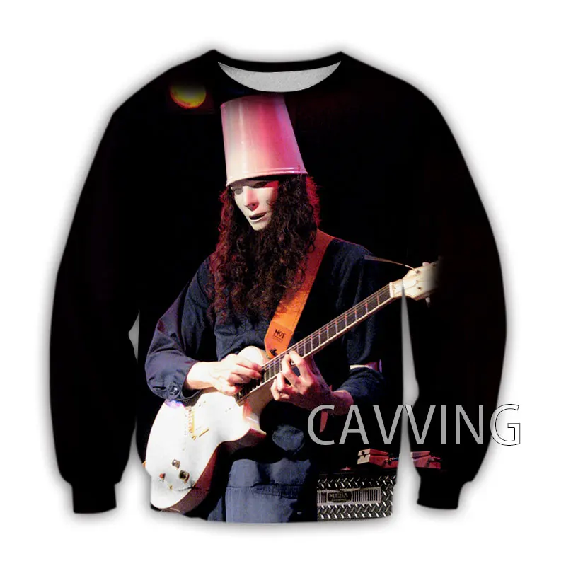 

CAVVING 3D Printed Buckethead Crewneck Sweatshirts Harajuku Styles Tops Long Sleeve Sweatshirts for Men/women