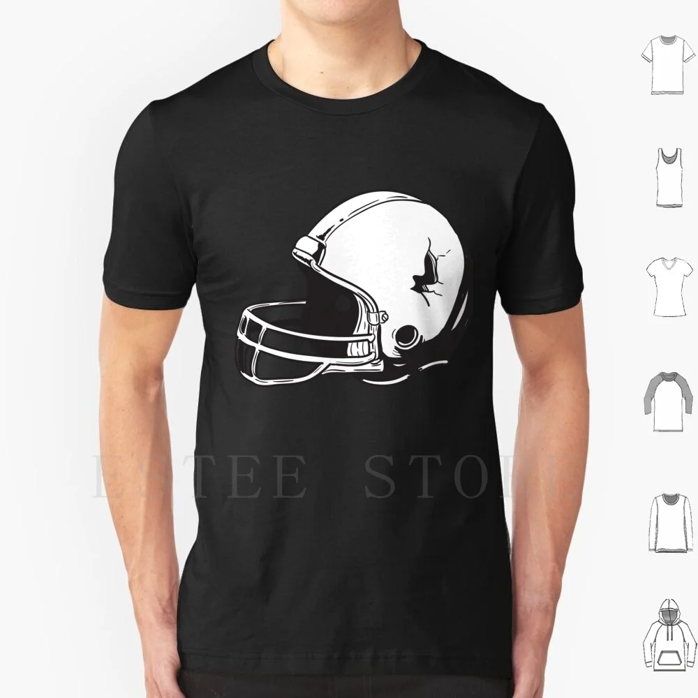 American Football Helmet T Shirt DIY Big Size 100% Cotton American Football Helmet American Football Football Helmet Shame