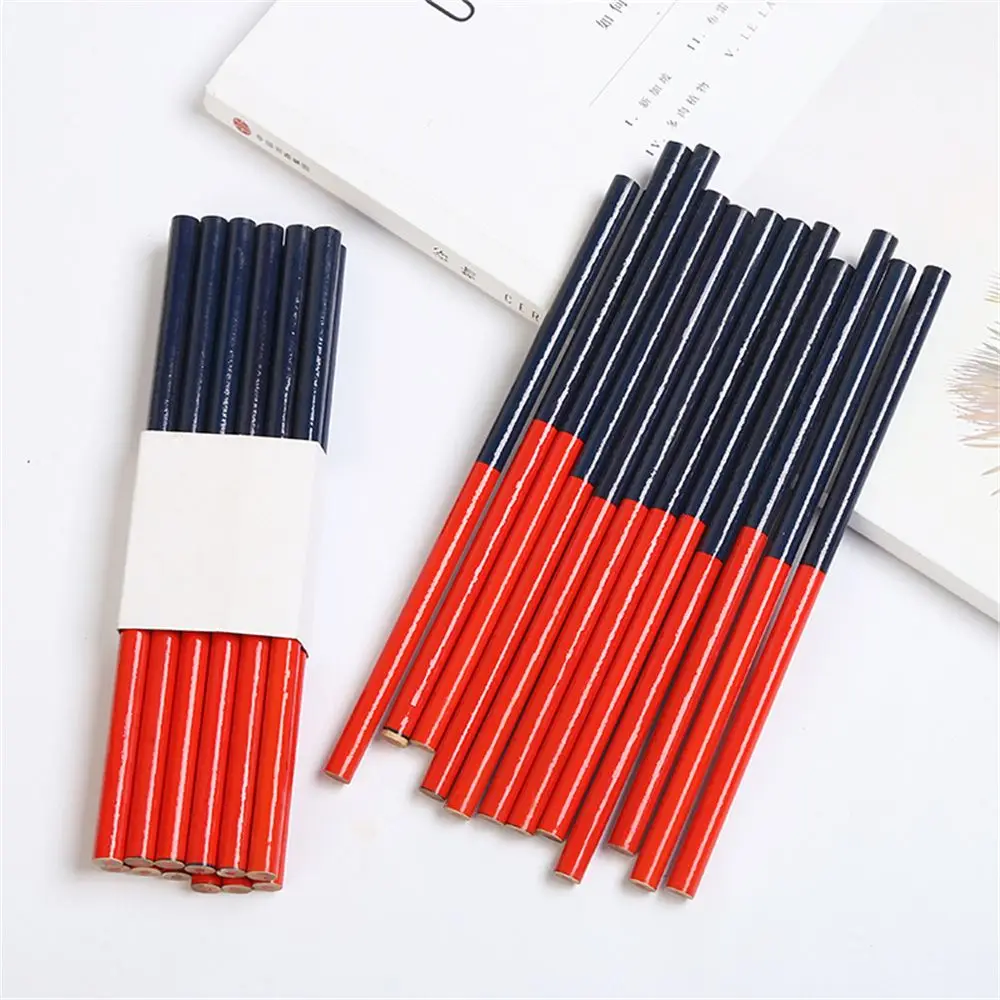 Special-Purpose Blue And Red Lead Office Stationery Carpenter Pencils Drawing Pencil Mark Pencil Double Colored Pencils