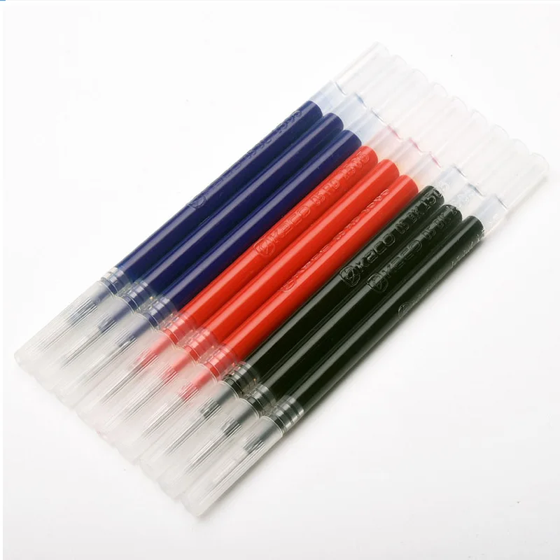 10 pcs/pack para xiaomi gel pen kaco 0.5mm refil azul/preto/azul marinho caneta de sinal retrátil de tinta canetas esferográficas para escola de escritório