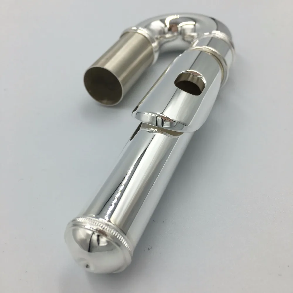 Children's flute mouthpiece  instrument fittings silver plated flute head