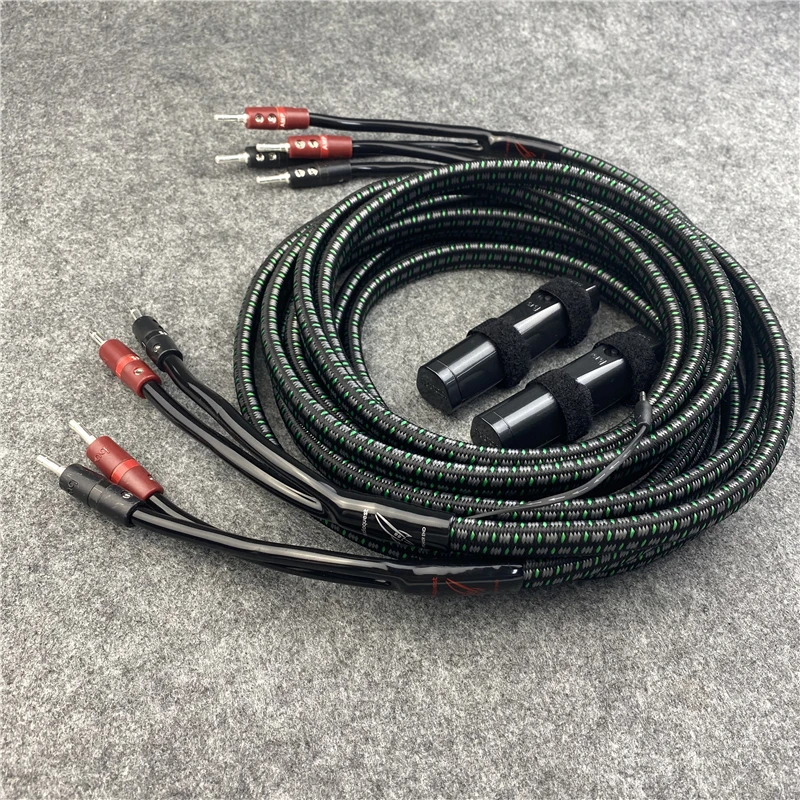 Pair Rocket 88 Speaker Cable BFA Silver Banana or Spade Plug with 72V DBS