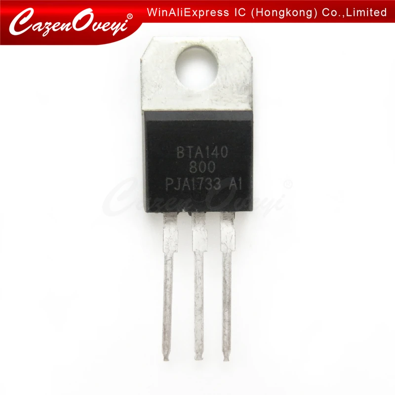 10pcs/lot BTA140-800 TO-220 BTA140 TO220 25A 800V 140-800 triac switch In Stock