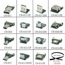 FFC Type-C Mini Micro USB Extension Ribbon Cable 90 FPV Slim Flat Soft flexible FPC charge FPV Brushless Handheld Gimbal monitor