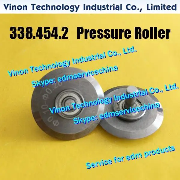 

338.454.2 Agie A312 Pressure roller assy Ø0.10-Ø0.20mm for AC150,AC170,AC200,AC250,AC270 EDM Pressure roller complete for brake