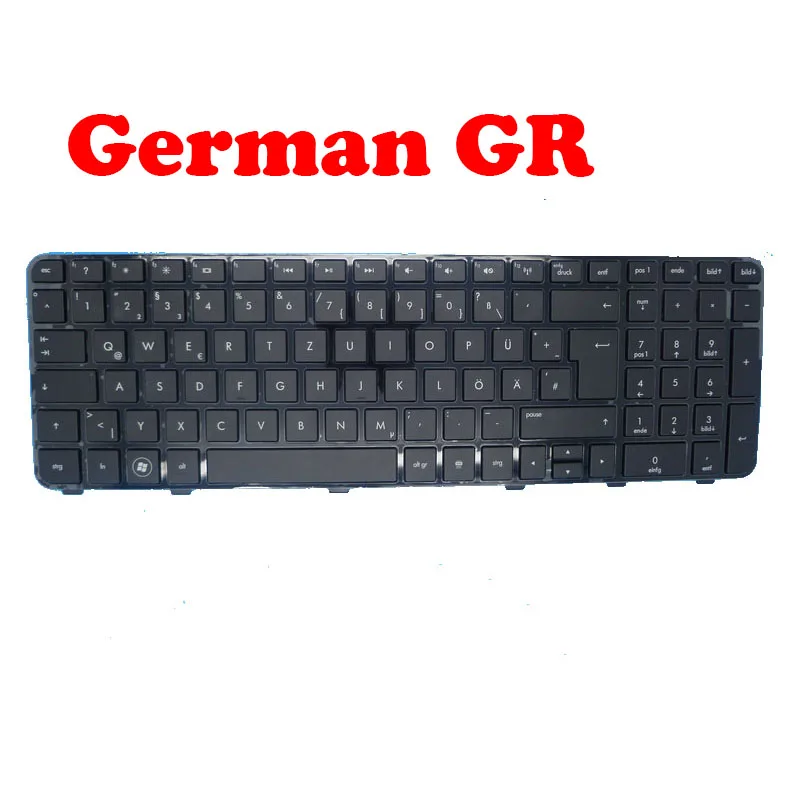 Laptop Keyboard For HP DV6-6000 665937-051 640436-051 665326-051 With Black Frame France FR/GR German/CA Canada/RU Russian