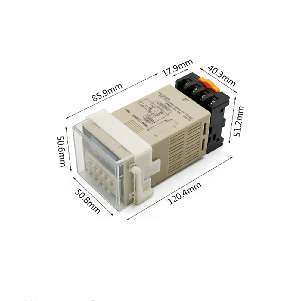 DH48S-1Z 0.01S-99H99M Time Relay 220V/110V/380V/24V/12V 8 Pin Digital Delay Timer