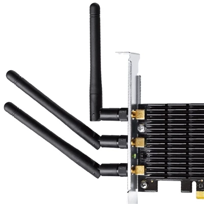 Chin-Firmware, 802.11AC PCI-E Wireless-Netzwerkkarte, 2,4 GHz, 600 M, 5 GHz, 1300 M, 1900 Mbit/s externer WLAN-Adapter, 3* Exter/Antennen