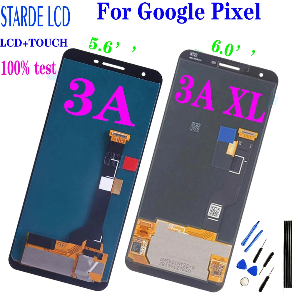 

100% протестированный сменный сенсорный ЖК-экран для Google Pixel 3A XL, для Google 3A XL Pixel G020F