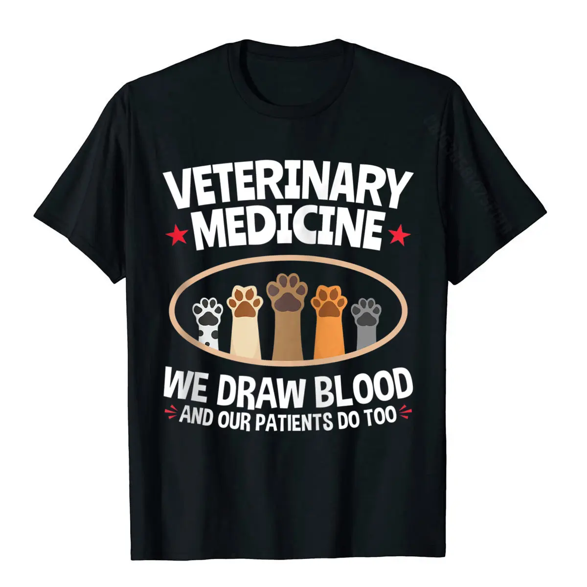 Vet Tech Gifts We Draw Blood Patients Do Too Veterinary Tech Zip Men Graphic Design Tops Shirt Cotton T Shirt Casual