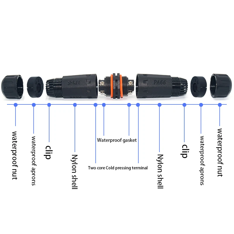 Yxy m20 conectores de cabo à prova dwaterproof água 2/3/4/5 pinos 2 núcleo ip68 redondo tipo reto plugue ao ar livre masculino para fêmea