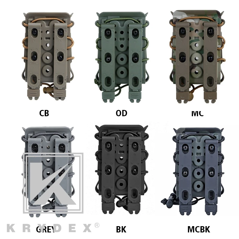 

Чехол для магазина KRYDEX Tactical 5,56 7,62, тактическая сумка для стрельбы с системой «Молле», жесткий магнитный держатель, 6 цветов на выбор, для охоты, стрельбы, страйкбола