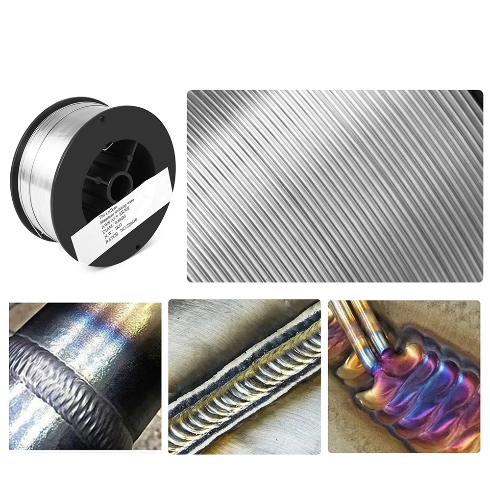 HITBOX Flux Cored Stainless Steel For Welding Wire Mig 1KG 0.8mm Self Shielded Gas-Less E71T-GS Wires ER308