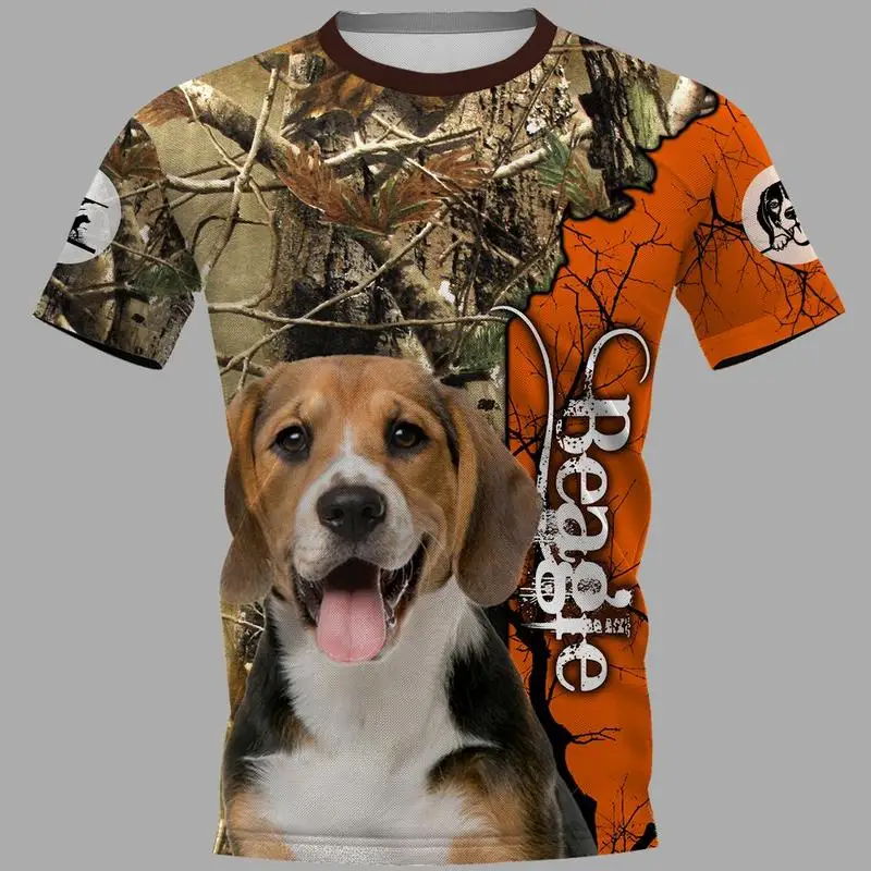 CLOOCL Newest Popular Animals Beagle T Shirt Summer Men Women 3D Print Hip Hop Tops Round Neck T-shirt Pullover Drop Shipping