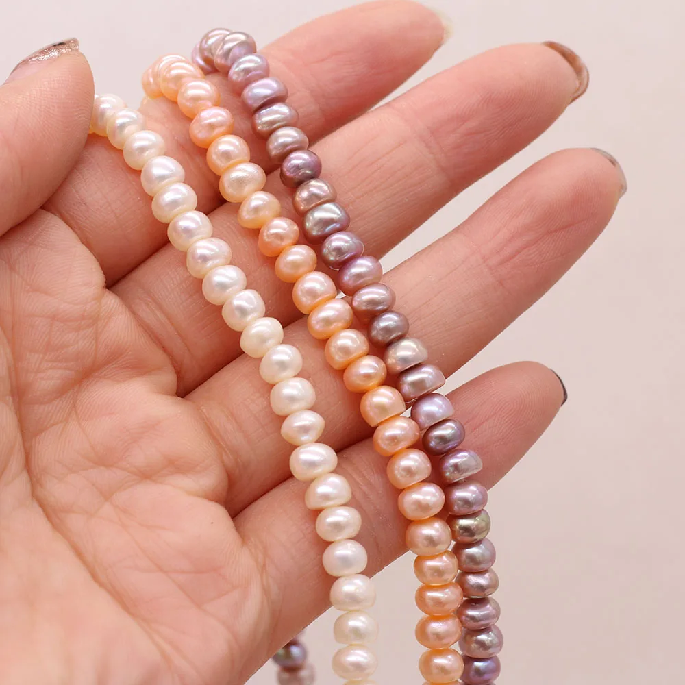 Natural Freshwater Pearl Beads High Quality 36cm Punch Loose Beads DIY Women Elegant Necklace Bracelet for Jewelry Making Gift