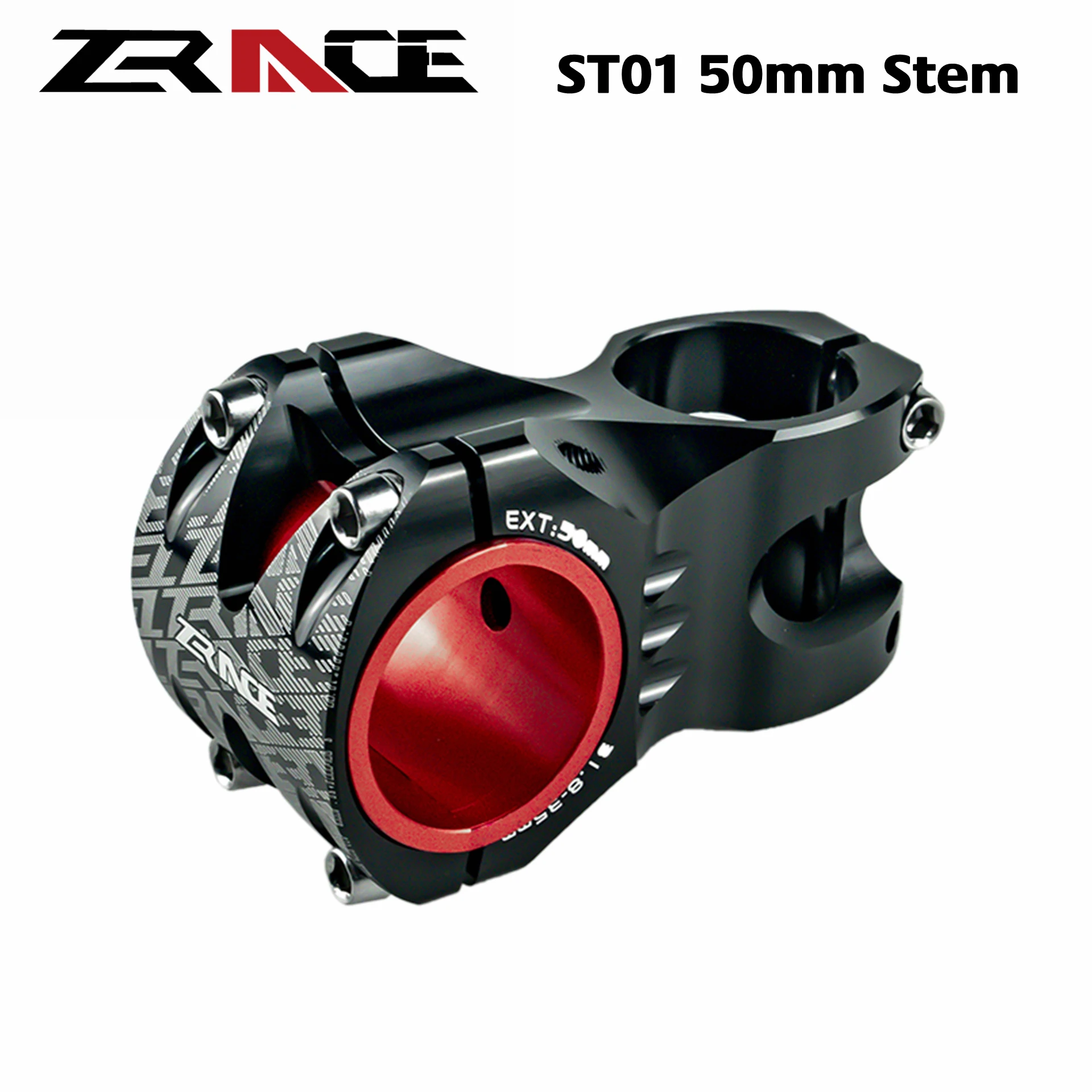 

ZRACE MTB 50mm Stem, 0 Degree Ultralight 156g, CNC, 35mm / 31.8mm Handlebar, For AM / Enduro / DJ, Installation caliber 28.6mm