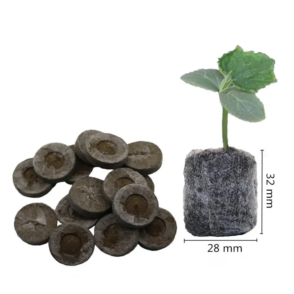 Compressed nursery block Peat Pellets Sphagnum Seedling Soil Block High-germination Sowing Cuttings culture nutritious substrate