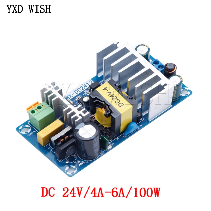 Power Supply Module AC 110V 220V to DC 24V 6A AC-DC Switching Power Supply Board AC-DC 24V 4A 6A Switch Circuit Board 85V-256V