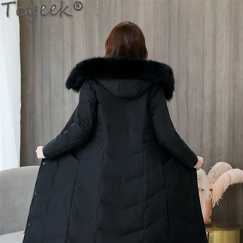 Jacket Women\'s Long Down Coat Female Jacket 90% White Duck Down Coats Warm Winter Women Parkas 2021 Mujeres Abrigos Pph1330