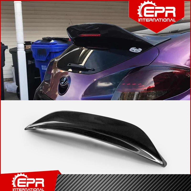 

For Veloster Non-Turbo SC Type Glass Fiber Duckbill Trim FRP Roof Splitter Wing Bootlid Spoiler Lip For Veloster