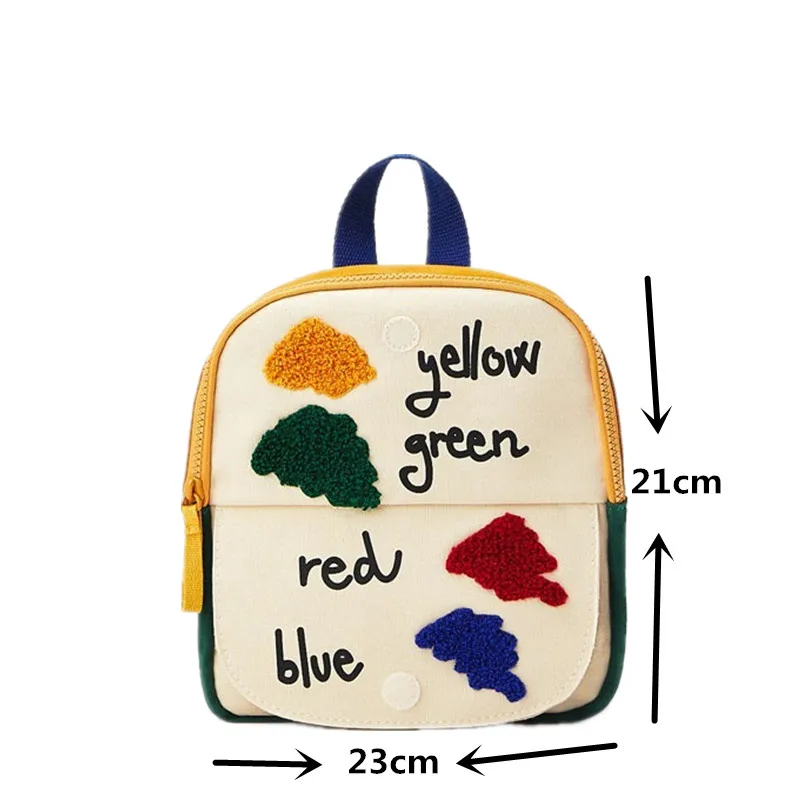 Stitching flip school bag for boys and girls fun small color Backpack shoulder bag children bag mini BAG